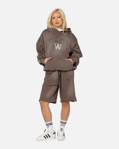 The Anti Order Post Season Boxy Hoodie Sunfade Brown