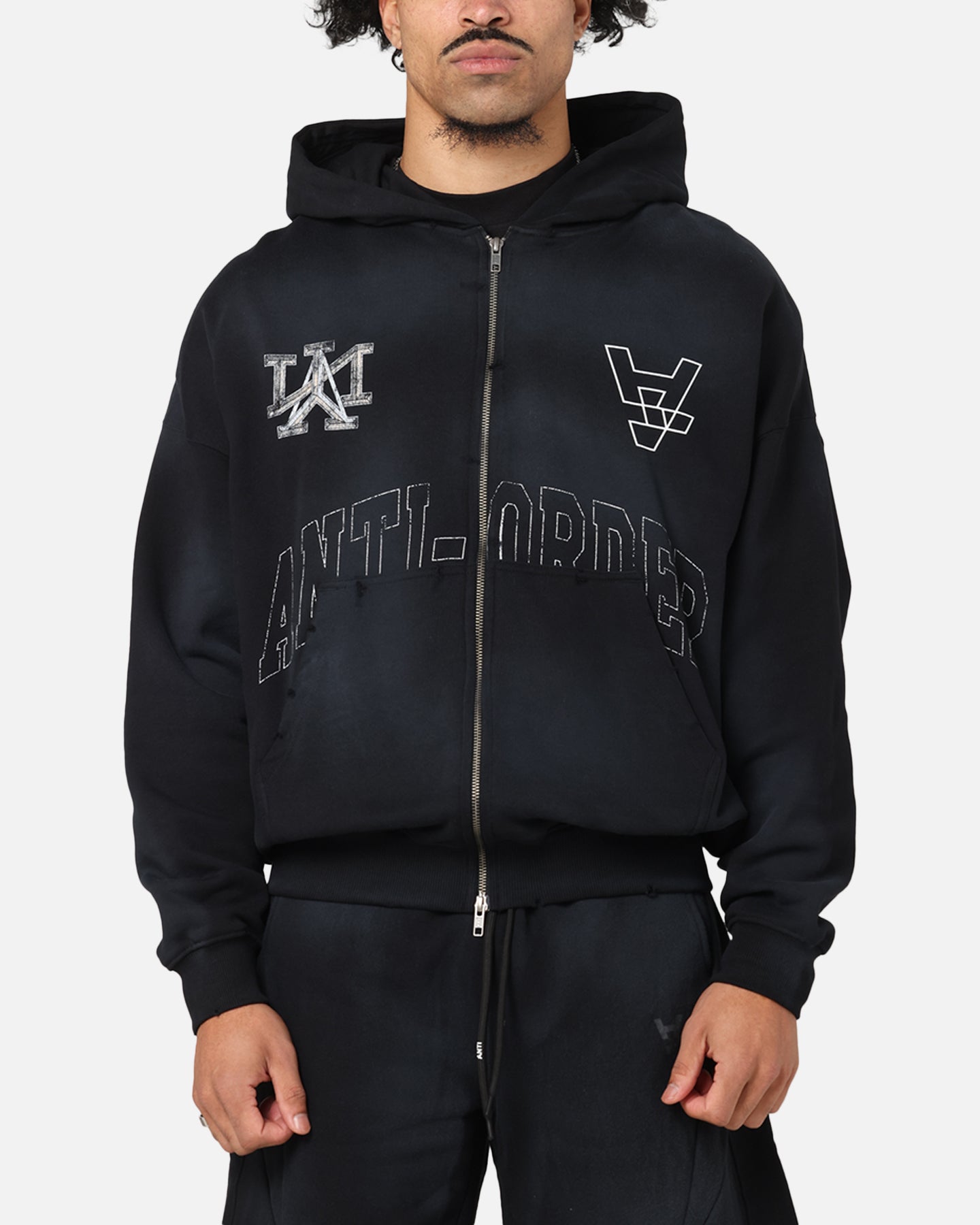 The Anti Order Post Season Zip Hoodie Sunfade Black | Culture Kings US