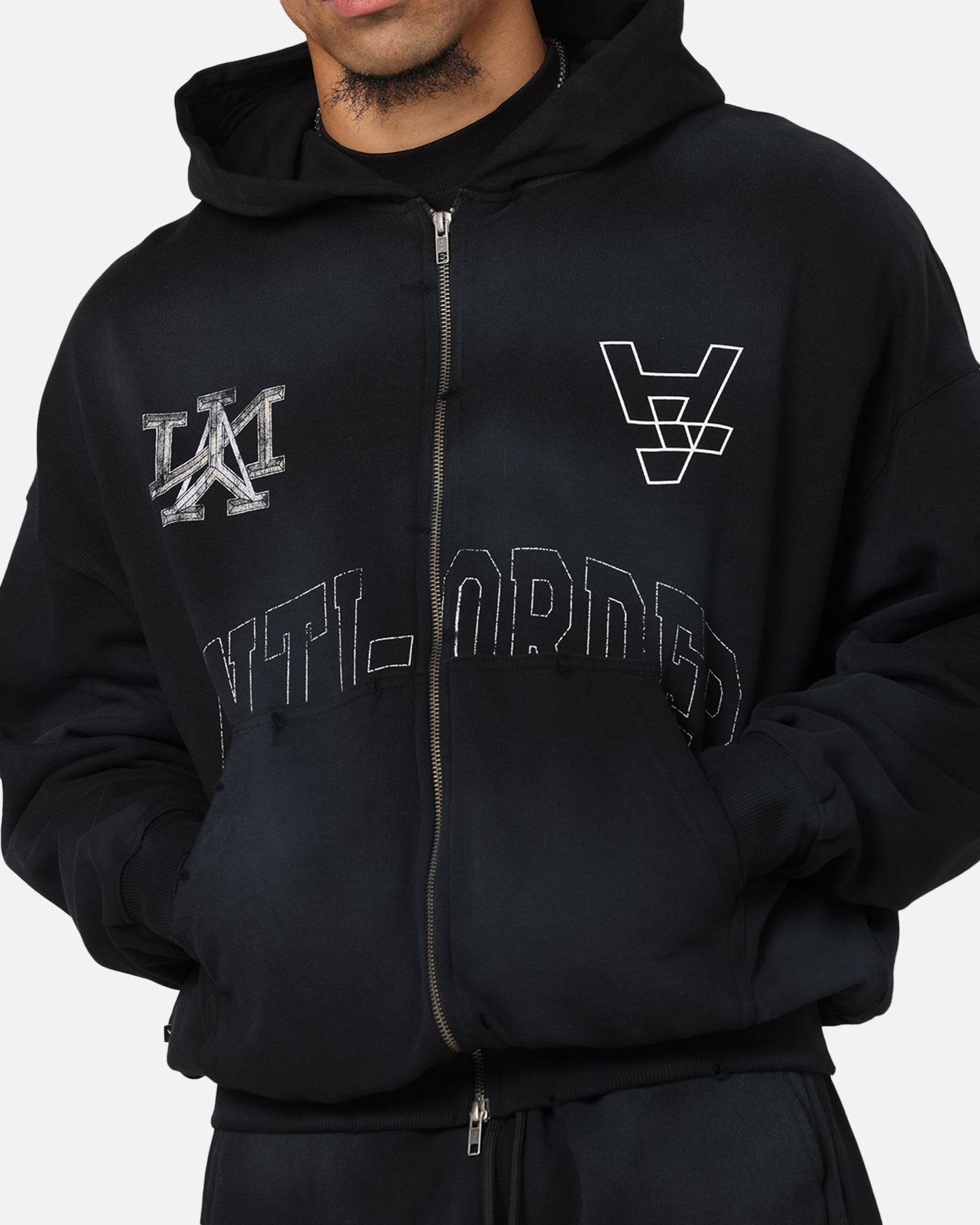 The Anti Order Post Season Zip Hoodie Sunfade Black | Culture Kings US