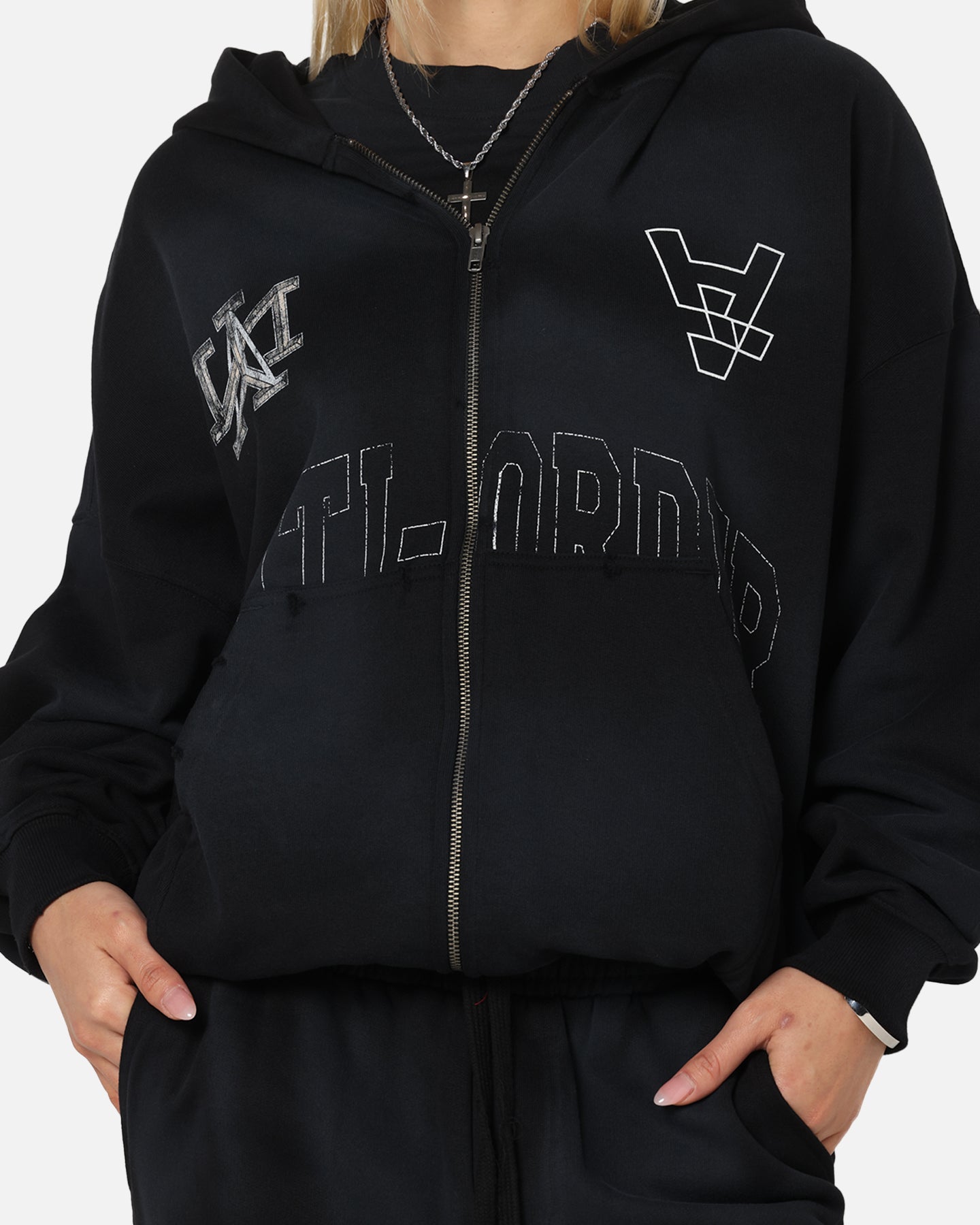 The Anti Order Post Season Zip Hoodie Sunfade Black | Culture Kings US