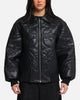 Loiter Fury Vegan Leather Jacket Washed Black