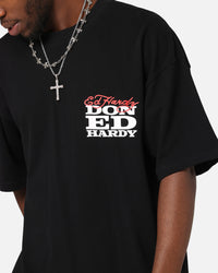 Ed Hardy Flaming Skull T-Shirt Black