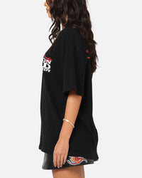 Ed Hardy Flaming Skull T-Shirt Black