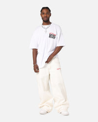 Ed Hardy Flaming Skull T-Shirt White