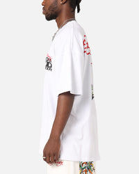 Ed Hardy Flaming Skull T-Shirt White