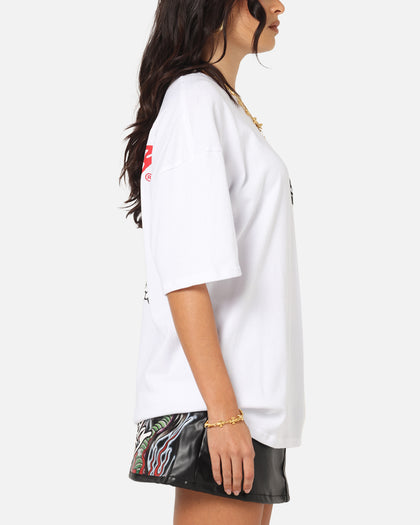 Ed Hardy Flaming Skull T-Shirt White