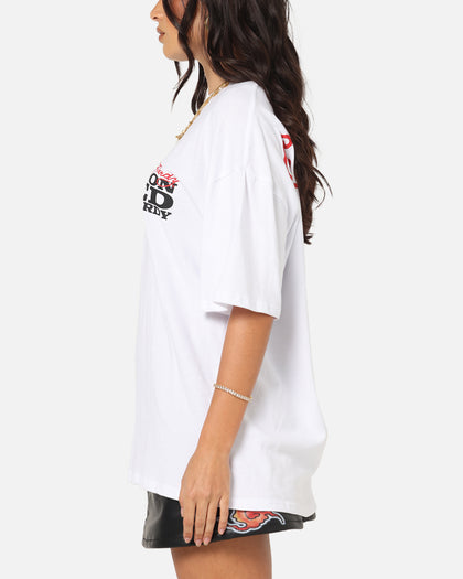 Ed Hardy Flaming Skull T-Shirt White