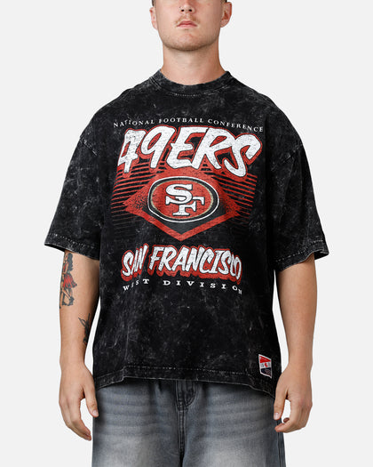 New Era San Francisco 49ers Boxy Essentials T-Shirt Washed Black