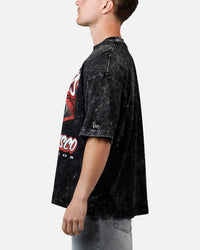 New Era San Francisco 49ers Boxy Essentials T-Shirt Washed Black