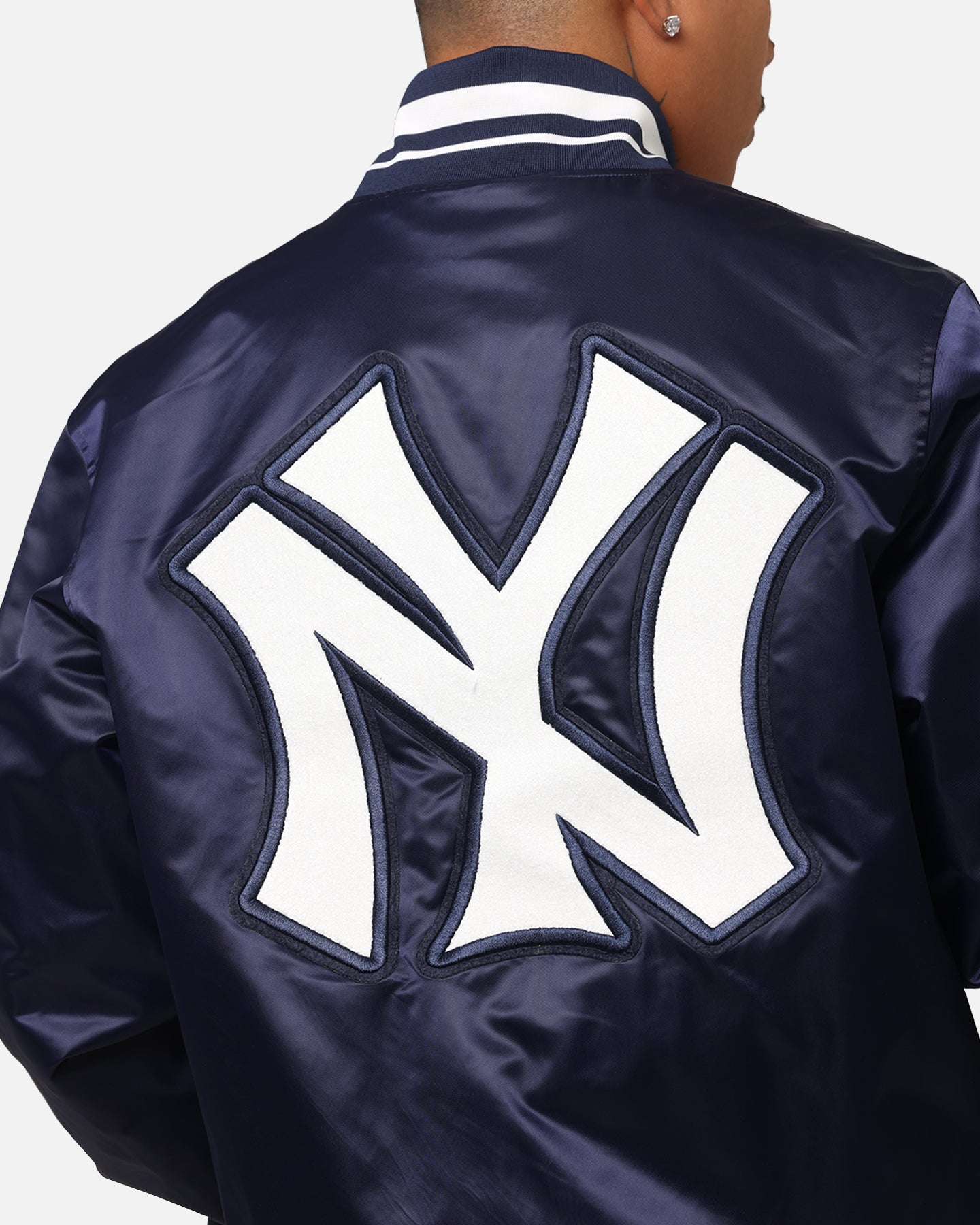 Pro Standard New York Yankees Classic Satin Jacket Midnight Navy