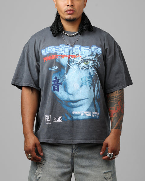 Loiter Project Dark Vintage T-Shirt Washed Charcoal | Culture Kings US
