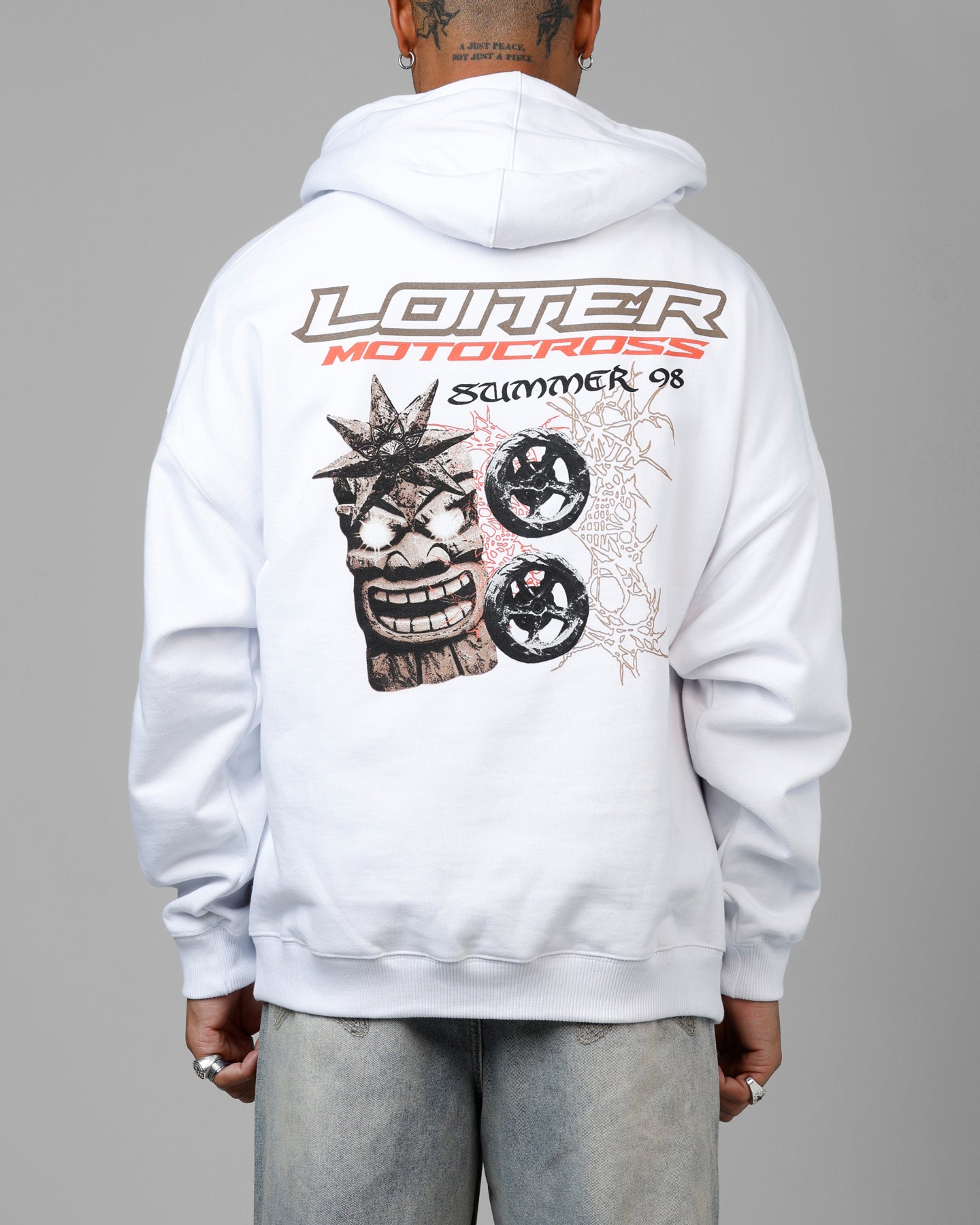 Loiter Summer Motocross Premium Hoodie White | Culture Kings US