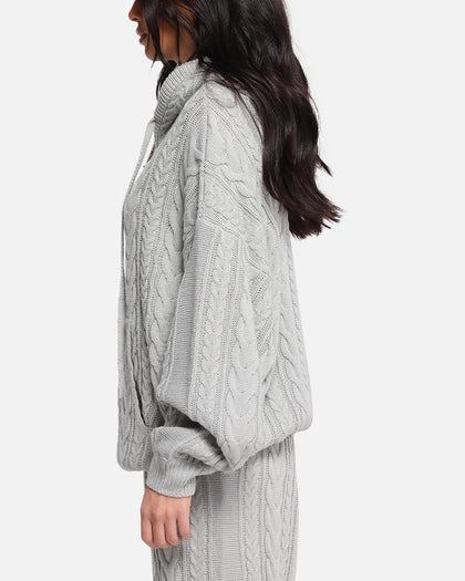 XXIII Lakes Knitted Hoodie Grey