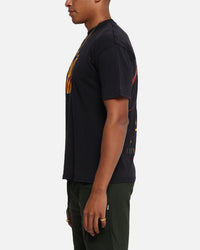 Carre Golden Scale T-Shirt Black Acidwash