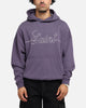 Saint Morta Cursive Boxy Hoodie Purple