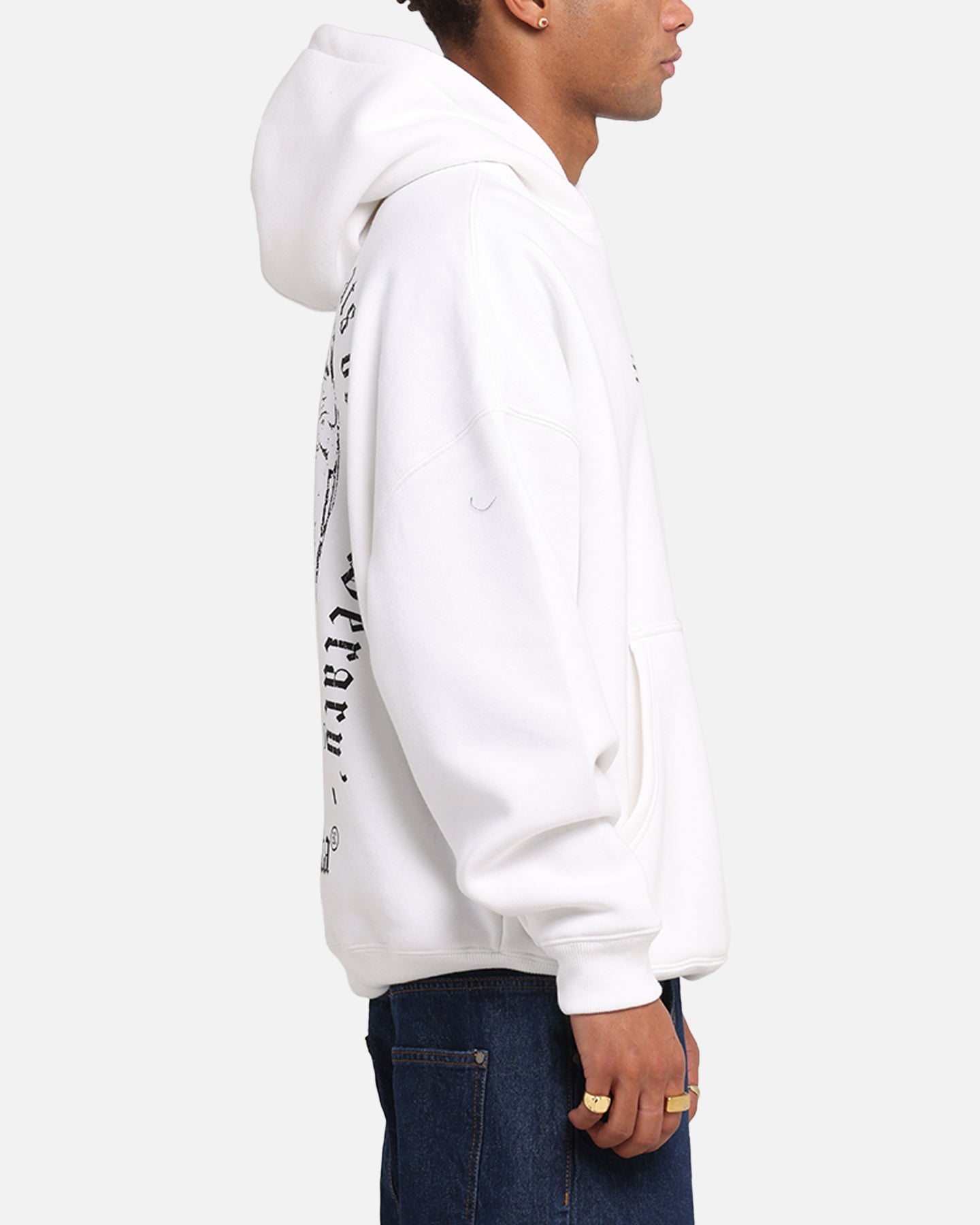 Saint Morta Weiry Hearts Boxy Hoodie White | Culture Kings US