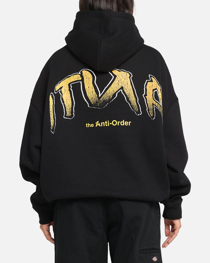 The Anti Order Anti Collegate Boxy Hoodie Black