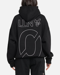 The Anti Order Azero Stencil Boxy Hoodie Black