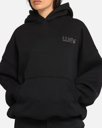 The Anti Order Azero Stencil Boxy Hoodie Black