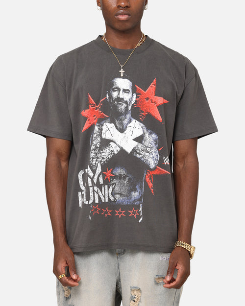 Culture Kings X WWE CM Punk Heavyweight T-Shirt Black Wash