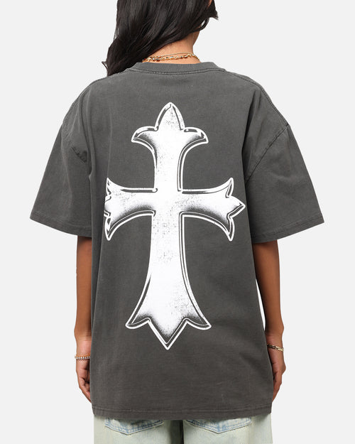 Culture Kings X WWE Rey Mysterio Big Head Heavyweight T-Shirt Black Wash