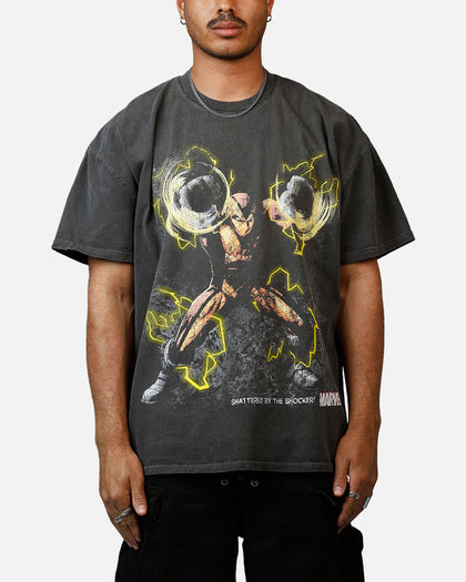 Goat Crew Marvel Sinister Six Shocker Heavyweight T-Shirt Black Wash