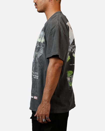 Goat Crew Marvel Sinister Six Vulture Heavyweight T-Shirt Black Wash