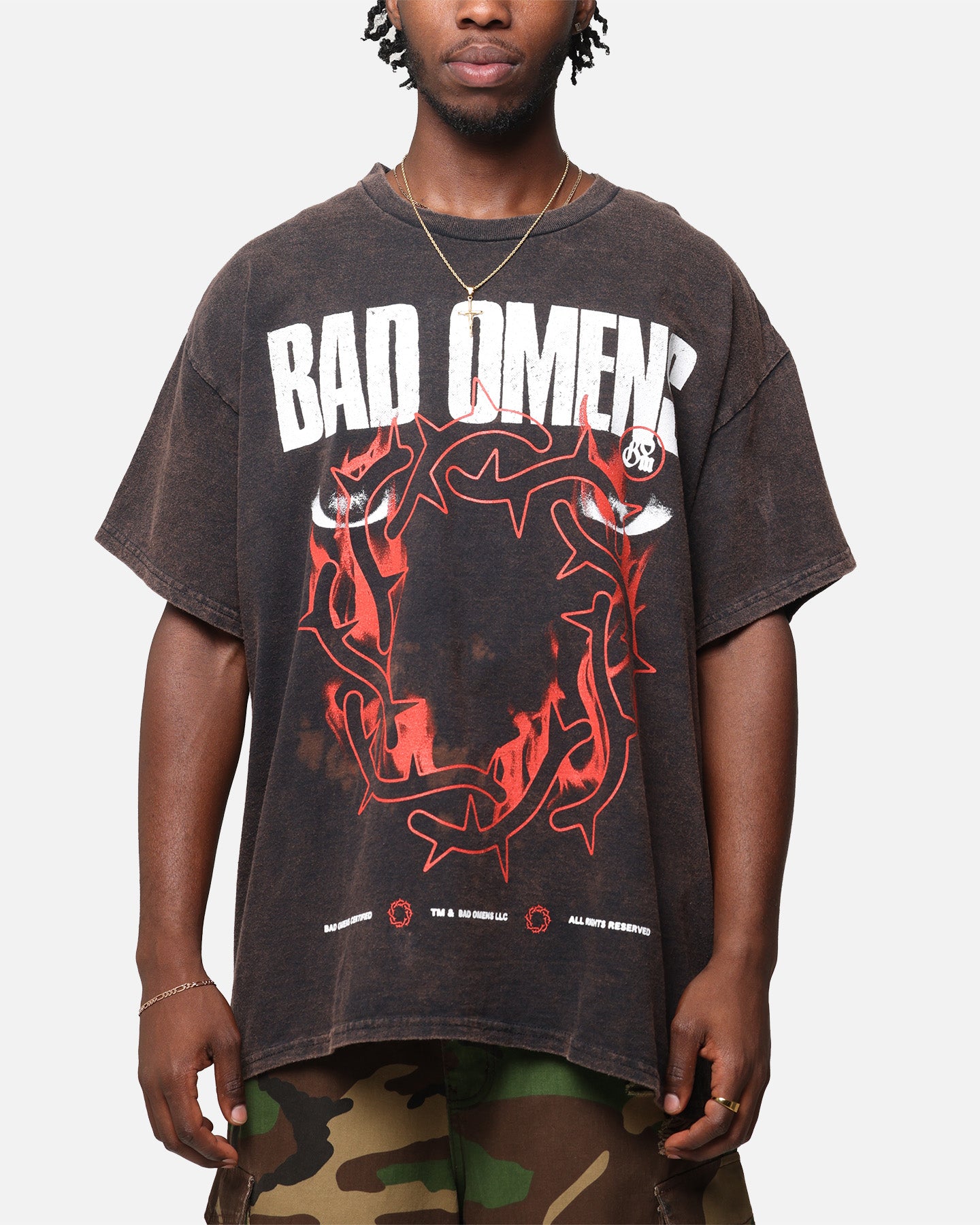 Bad Omens Flame Symbol T-Shirt Black Vintage | Culture Kings US Bad Omens Flame Symbol T-Shirt Black Vintage | Culture Kings US