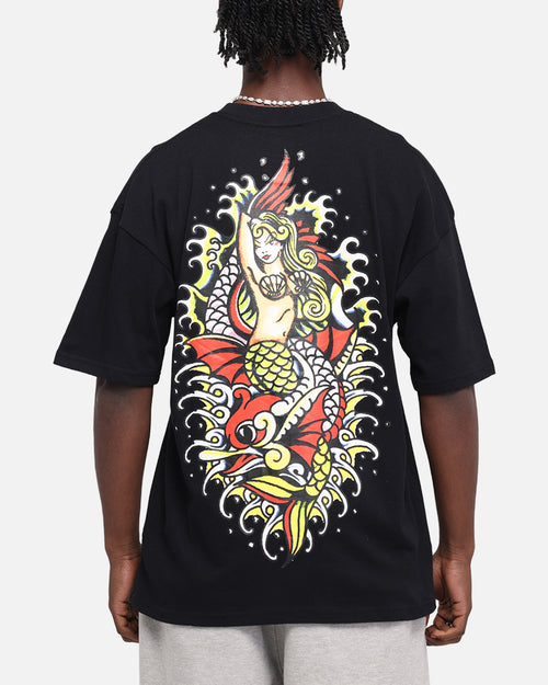 Ed Hardy Mermaid T-Shirt Black