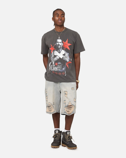 Culture Kings X WWE CM Punk Heavy T-Shirt Black Wash