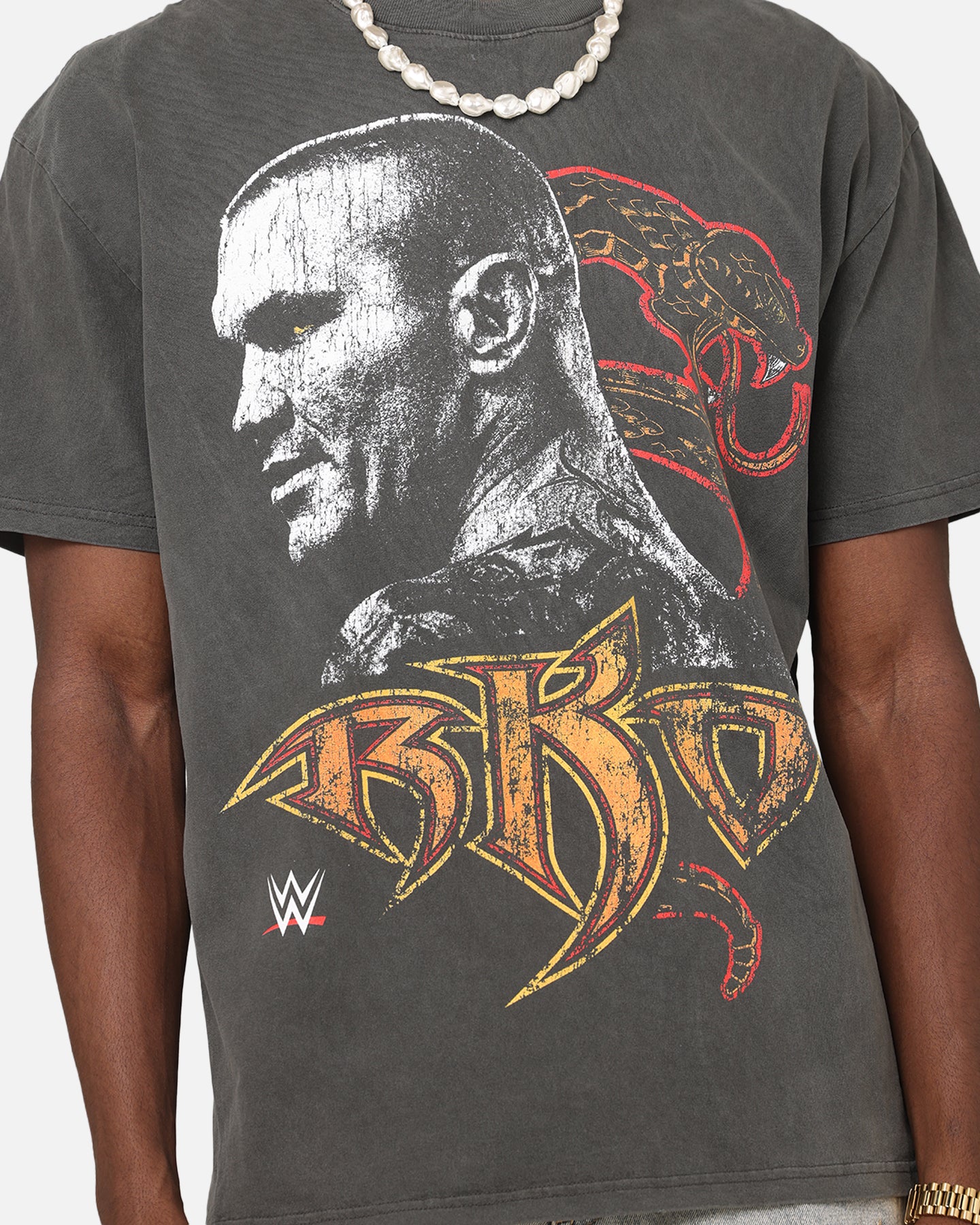 Culture Kings X WWE Randy Orton Heavy T-Shirt Black Wash | Culture