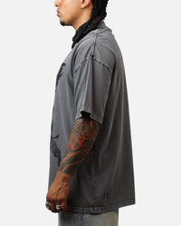 Saint Morta Heavens Mock T-Shirt Washed Charcoal