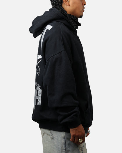 Saint Morta Ride Or Die Boxy Hoodie Black