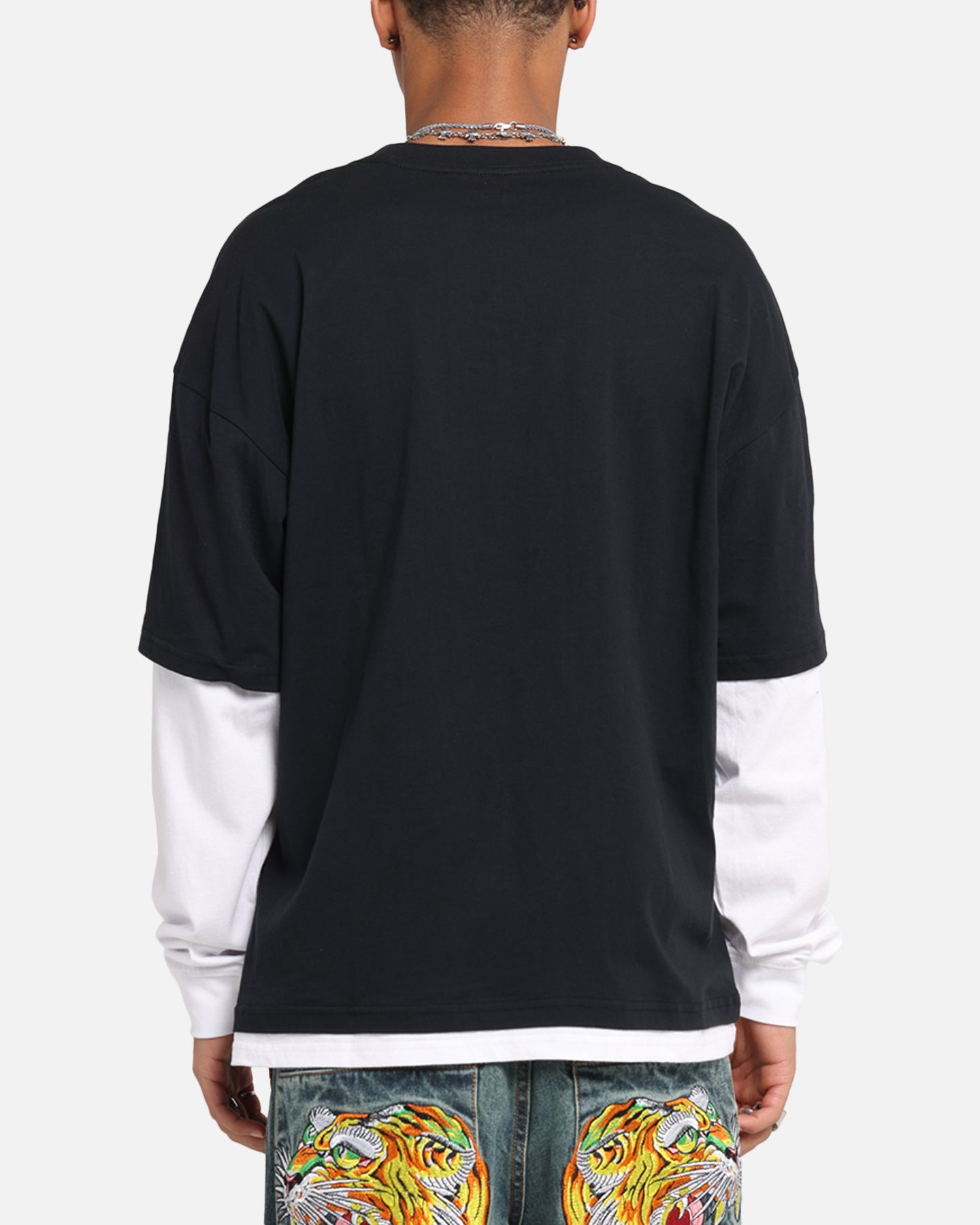 Pantera Pantera Layered Long Sleeve T-Shirt Black Wash | Culture