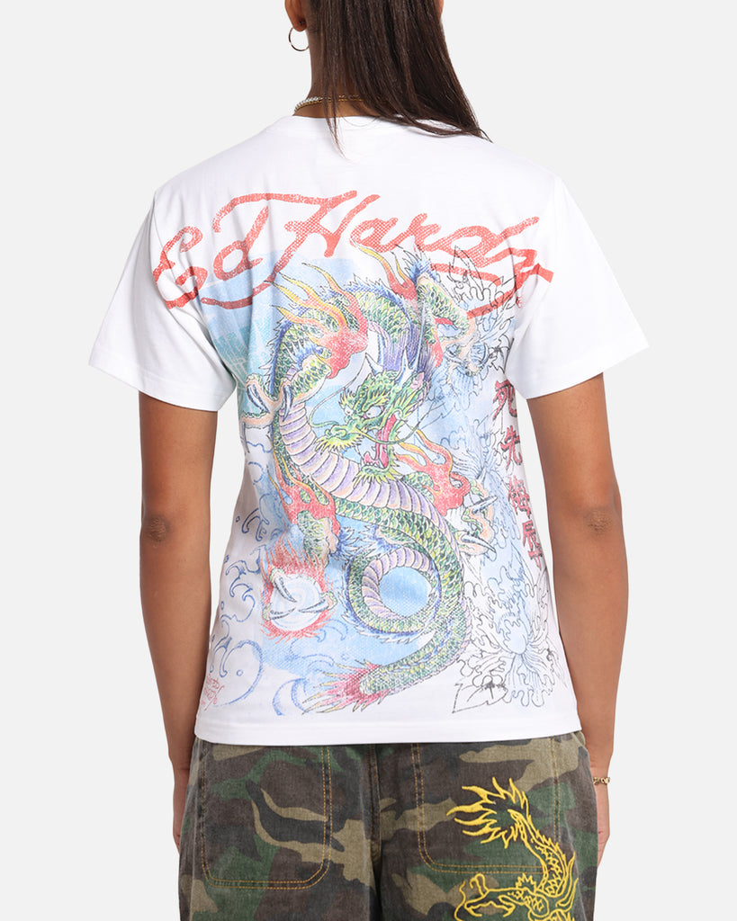 Ed Hardy Rising Dragon Vintage T-Shirt White | Culture Kings US