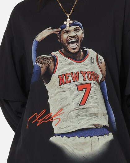 Mitchell & Ness New York Knicks Melo State Of Mind Long Sleeve T-Shirt Faded Black