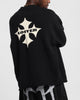 Loiter Chopper Long Sleeve Knitted Sweater Black