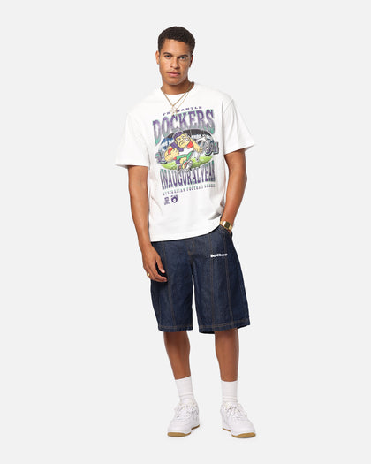 Mitchell & Ness Fremantle Dockers Mascot T-Shirt Vintage White