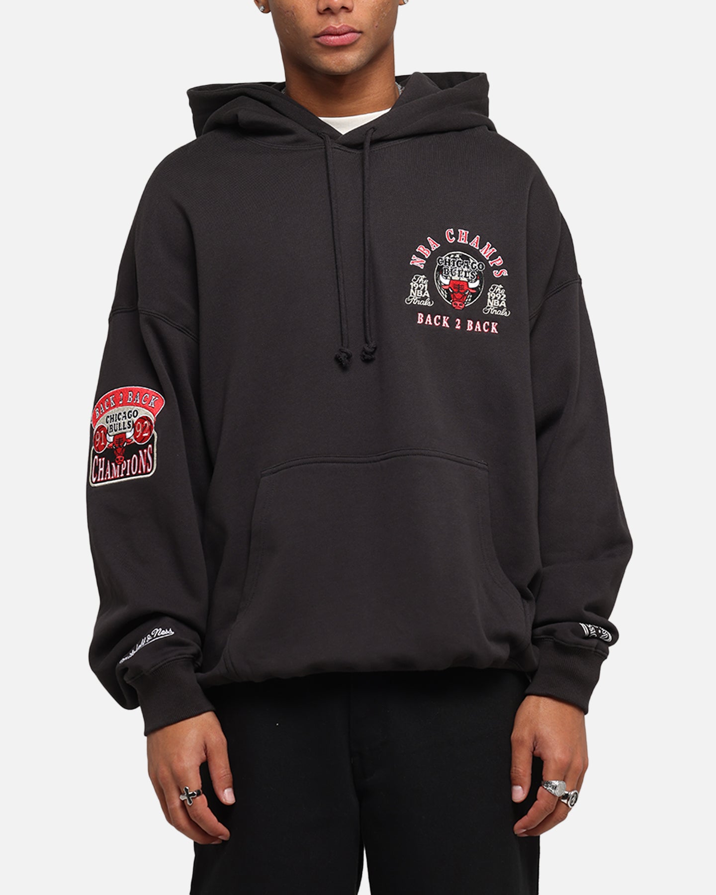 Mitchell & Ness Chicago Bulls National Champions Hoodie Faded