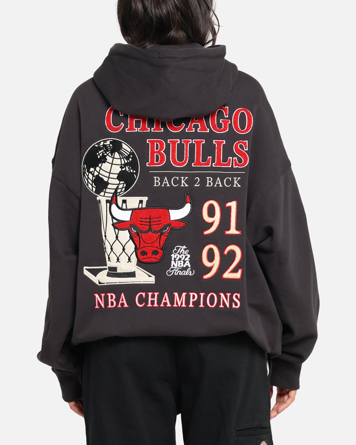 Mitchell & Ness Chicago Bulls National Champions Hoodie Faded
