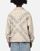 Tommy Jeans Relaxed Zip Paisley Fleece Jacket Newsprint