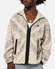 Tommy Jeans Relaxed Zip Paisley Fleece Jacket Newsprint