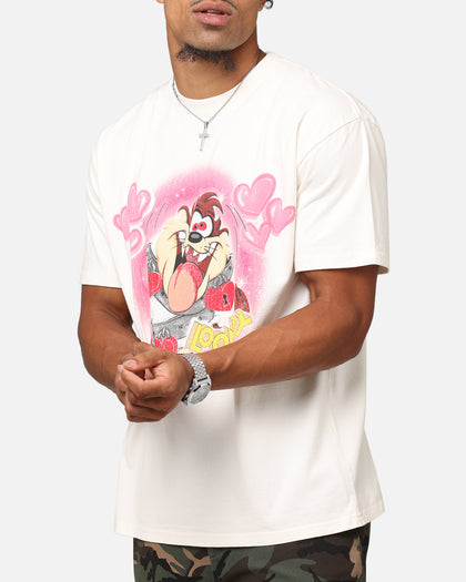Goat Crew X Warner Bros. Looney Tunes In Love Looney Heavyweight T-Shirt Off White
