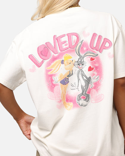 Goat Crew X Warner Bros. Looney Tunes In Love Looney Heavy T-Shirt Off White