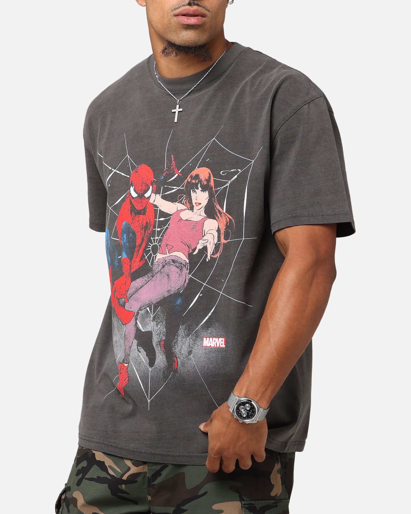 Goat Crew Marvel's Spider-Man Peter Parker & MJ Heavy T-Shirt