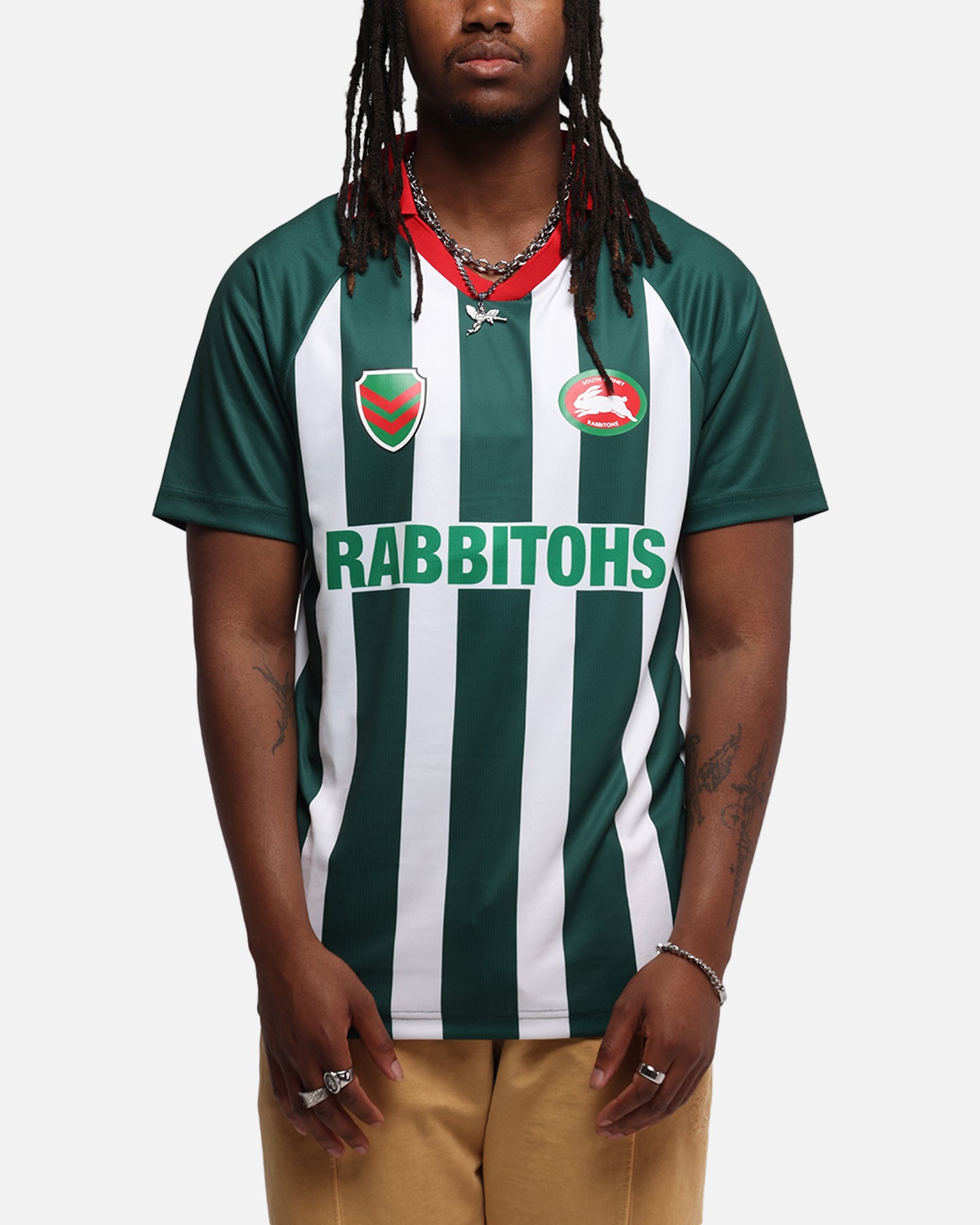 Bleacher Athletic South Sydney Rabbitohs NRL 1908 Collared T-Shirt