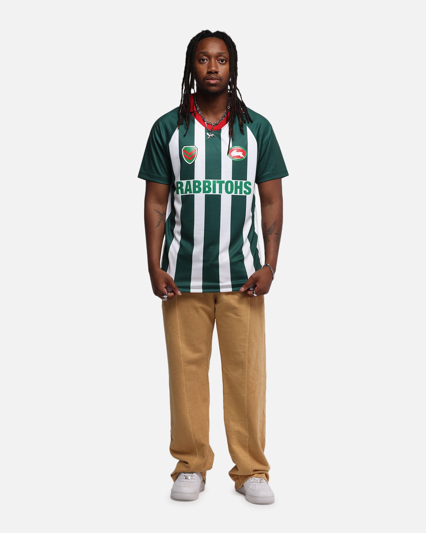 Bleacher Athletic South Sydney Rabbitohs NRL 1908 Collared T-Shirt