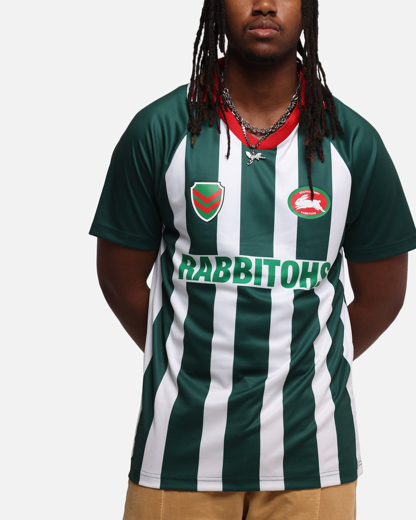 Bleacher Athletic South Sydney Rabbitohs NRL 1908 Collared T-Shirt