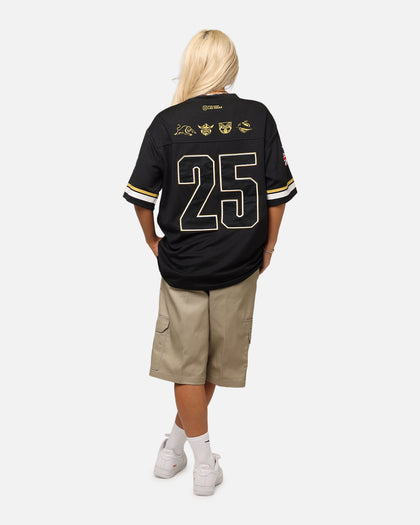 Bleacher Athletic NRL 2025 Las Vegas Round Grid Iron T-Shirt Black