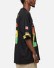 Bleacher Athletic Penrith Panthers NRL 2025 Las Vegas Round Grid Iron T-Shirt Official Team Colour